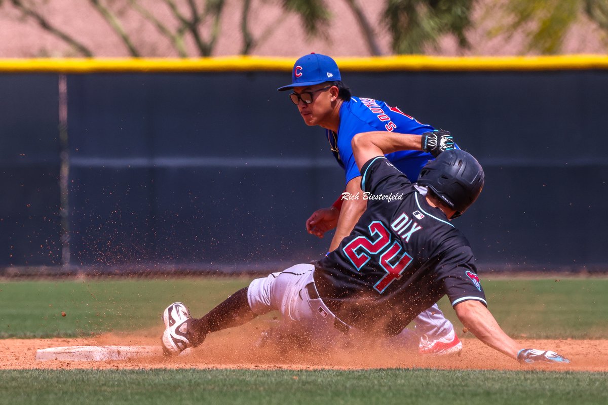 I first spotted <a href="/tysouthisene/">Ty Southisene</a> and <a href="/JDDix24/">JD Dix</a> at the 2024 Draft Combine and their athleticism stood out. Now they are competing against one another for their respective clubs in AZ! #Cubs #CubsProspects #Diamondbacks #ST2025