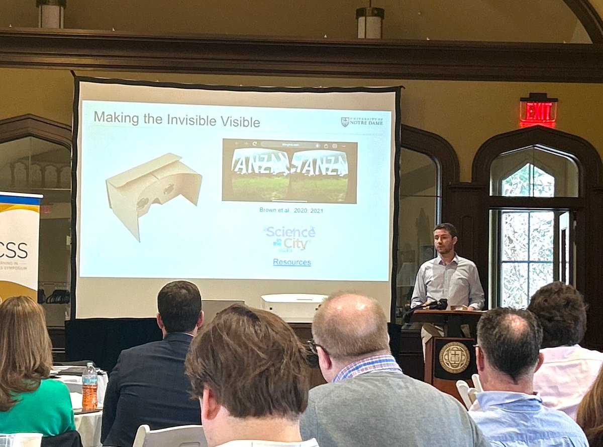 Shoutout to our very own Matt Wilsey for his presentation at the BLiCCs Symposium this morning! He shared a framework for effective technology use in science classrooms—a perfect example of making STEM a #ForceforGood in education! 

<a href="/ACEatND/">ACE at ND</a> <a href="/NotreDame/">University of Notre Dame</a>