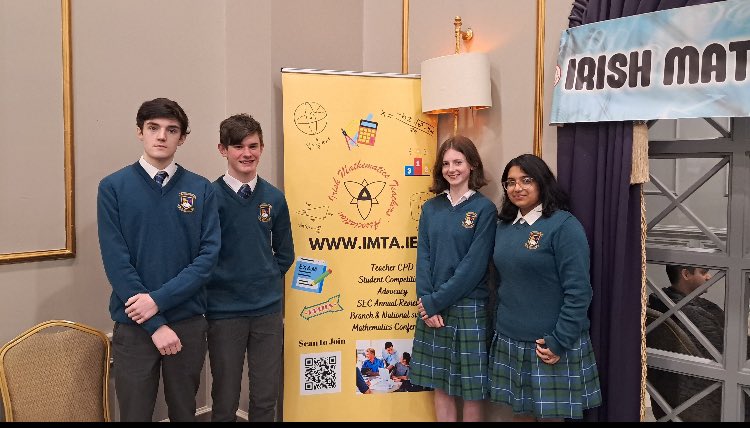 Castleknock CC (@castleknockcc) on Twitter photo Congratulations to our 3rd year students, Anthony Condon, Alan Glennane, Clodagh Sheehan and Geetika Agrawal who finished fourth in the <a href="/imtanational/">Irish Maths Teachers’ Association</a> national final of the Pi quiz maths competition last weekend. Congratulations to our 3rd year students, Anthony Condon, Alan Glennane, Clodagh Sheehan and Geetika Agrawal who finished fourth in the <a href="/imtanational/">Irish Maths Teachers’ Association</a> national final of the Pi quiz maths competition last weekend.