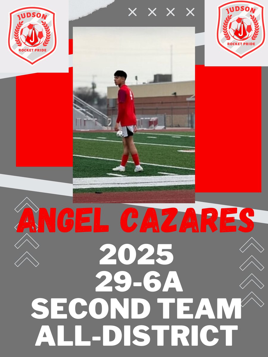 Congratulations to Angel Cazares for Receiving 2nd team all-district! <a href="/JISD_ATHLETICS/">Judson ISD Athletics</a> <a href="/JISDRocketPride/">Judson High School</a>