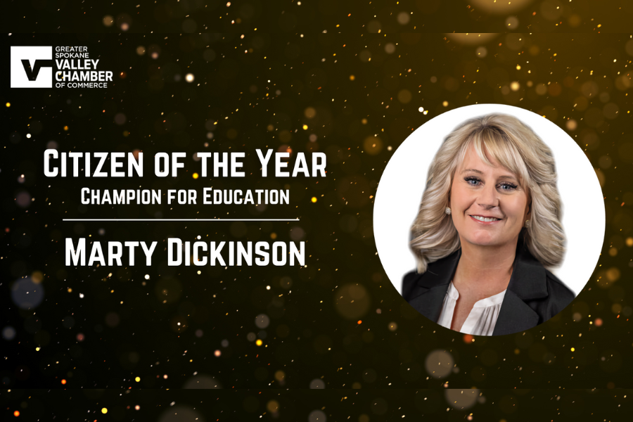 "This is a full circle moment for me."
Marty Dickinson has been named the 2024 Harry E. Nelson Citizen of the Year.

Read the full article written by Councilmember Ben Wick, last year's Harry E. Nelson Citizen of the Year: 

spokanevalleychamber.org/chamber-news/2…