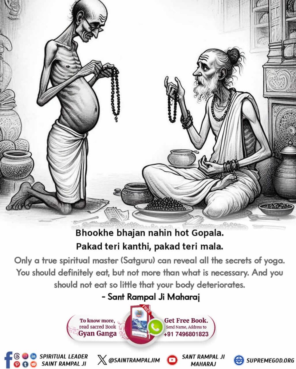 VijayKumarSudh2's tweet image. Can Goddess Durga grant complete salvation to her devotee?

To know the secret on this Navratri, watch Sadhna Channel at 7:30 pm.
#भूखे_भजन_नहीं_होत_गोपाला पकड़ तेरी कंठी पकड़ तेरी माला