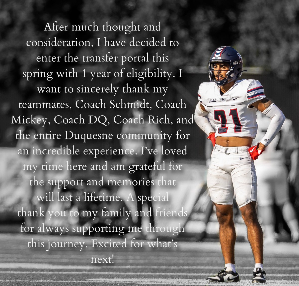 Carnell Davis (@nelldavis21) on Twitter photo Thank You Duquesne ❤️ <a href="/EauGallieHC/">Coach Sands</a> Thank You Duquesne ❤️ <a href="/EauGallieHC/">Coach Sands</a>