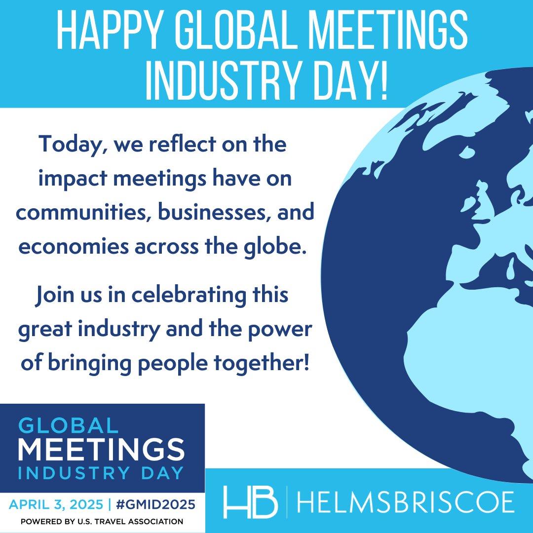 Happy Global Meetings Industry Day! #GMID2025 #WhyHB