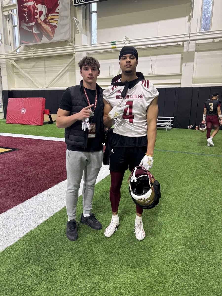 benjamin allen (@ben_allen_16) on Twitter photo Had a amazing time at <a href="/BCFootball/">Boston College Football</a> today! Electric atmosphere and super fun to watch and learn about the program. Canโt wait to get back soon.
<a href="/Coach_Cadet/">Carl Cadet</a>
<a href="/ScottyPrince10/">Scott Prince</a>
<a href="/MA_Fball/">Milton Academy Football</a>
<a href="/PRZNewEngland/">Prep Redzone New England</a>
<a href="/NxgnCamps/">NXGN Camps, Inc</a> Had a amazing time at <a href="/BCFootball/">Boston College Football</a> today! Electric atmosphere and super fun to watch and learn about the program. Canโt wait to get back soon.
<a href="/Coach_Cadet/">Carl Cadet</a>
<a href="/ScottyPrince10/">Scott Prince</a>
<a href="/MA_Fball/">Milton Academy Football</a>
<a href="/PRZNewEngland/">Prep Redzone New England</a>
<a href="/NxgnCamps/">NXGN Camps, Inc</a>