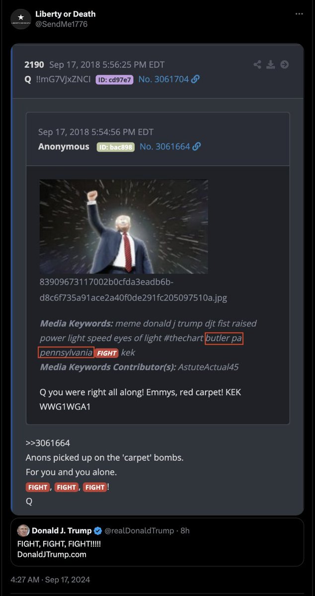 SendMe1776's tweet image. How would you explain this 👇 posted in 2018? 

#thechart 👇