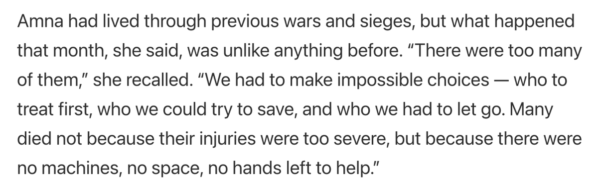 "The scenes inside Gaza’s hospitals no longer resemble medical facilities. Patients lie strewn across floors slick with blood, their wounds left untreated. Some gasp for air as oxygen runs out; others lie in silence, waiting for relief that will never come."