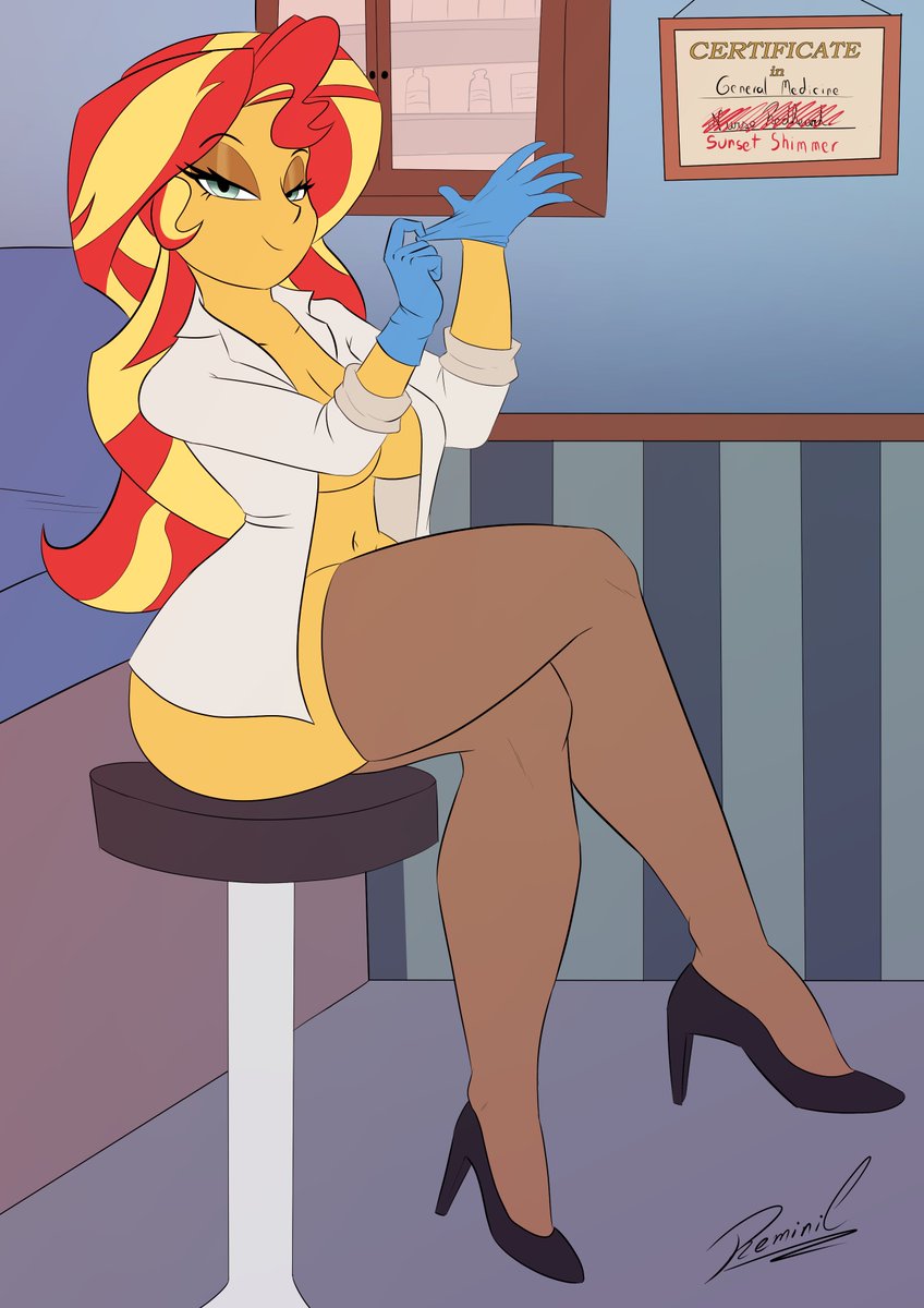 Doctor Shimmer will see you now. 
She's a real doctor and you can take off your pants, don't worry

This is the Alt version of my contribution to the #MyPastIsNotToday2025 project

I hope you like it