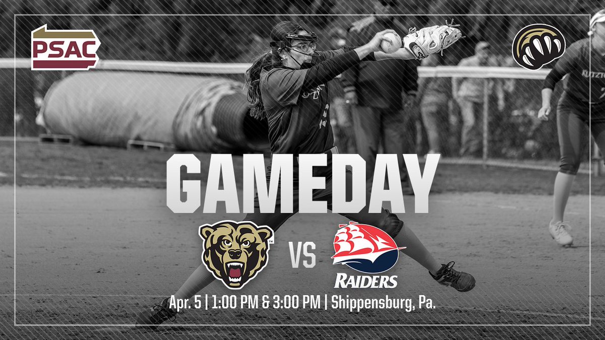 Kutztown University Athletics (@kugoldenbears) on Twitter photo GAMEDAY | SOFT 🥎 | <a href="/KUBearsSoftball/">Kutztown University Softball</a> is on the road at Shippensburg for a doubleheader! First pitch at 1:00 PM, with Game 2 at 3:00 PM. #HereYouRoar
Live Coverage: kubears.com/coverage GAMEDAY | SOFT 🥎 | <a href="/KUBearsSoftball/">Kutztown University Softball</a> is on the road at Shippensburg for a doubleheader! First pitch at 1:00 PM, with Game 2 at 3:00 PM. #HereYouRoar
Live Coverage: kubears.com/coverage