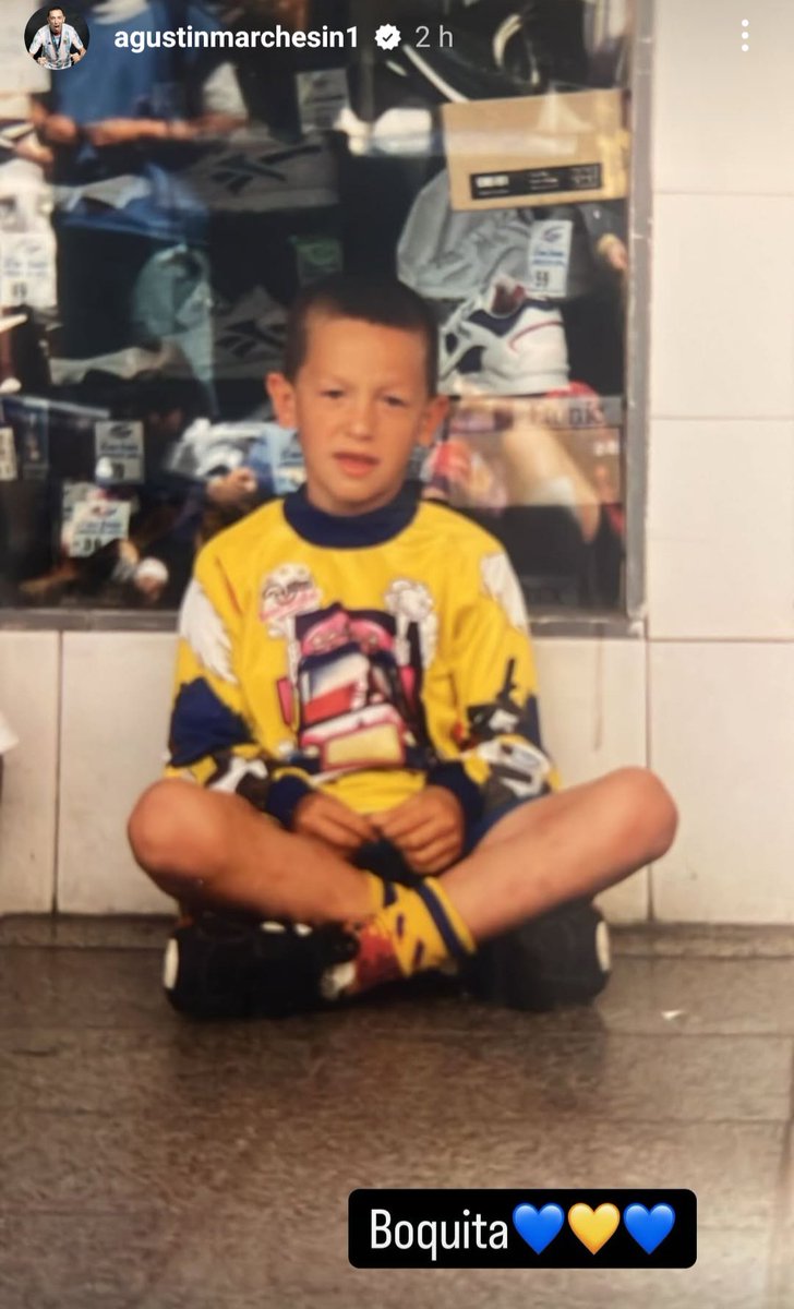 📸La foto que subió Agustín #Marchesin en el cumpleaños 120 de #Boca.