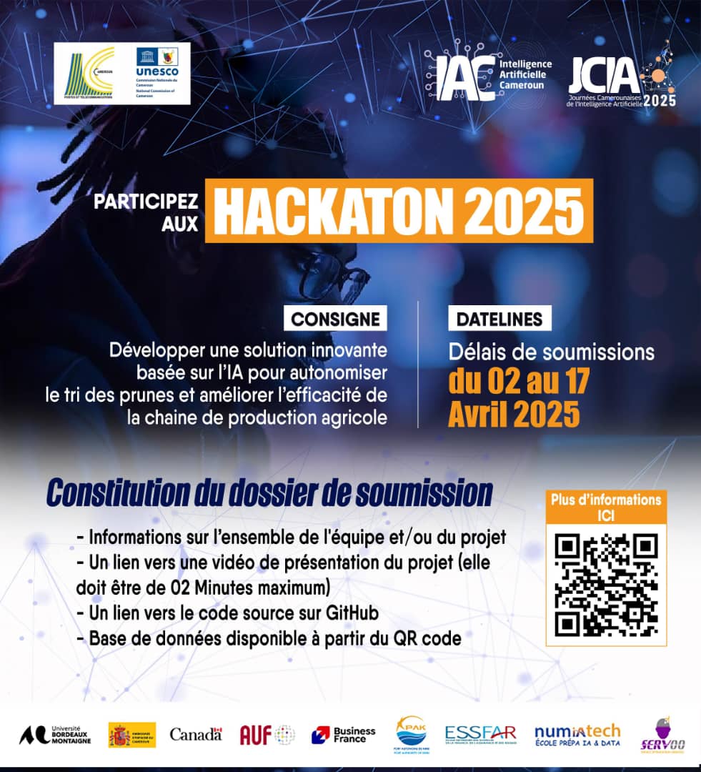 Êtes-vous prêt à relever un défi passionnant et à faire avancer l’agriculture de demain ? Participez au JCIA-Hackathon 2025 et imaginez une solution AI  pour automatiser le tri des prunes.  docs.google.com/document/d/1kw…
Venez contribuer à la révolution du secteur agricole grâce à l'IA!