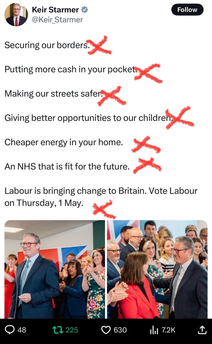 georgegalloway's tweet image. Every single line a lie! #Starmer