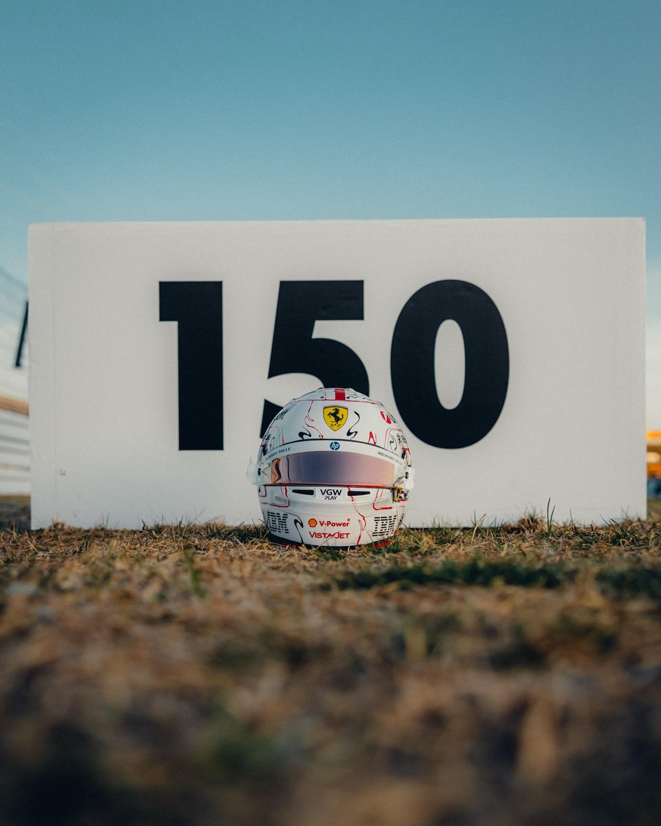 Special milestone, special helmet, special driver 👏