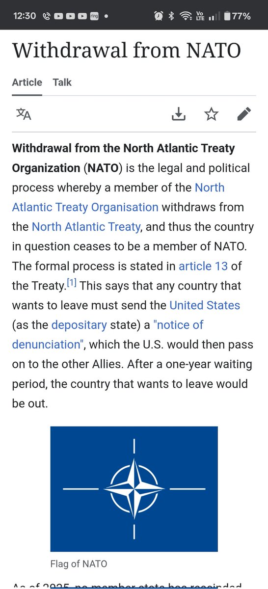 cryptojames005's tweet image. So, do we need to send notice to ourselves?  Seems like the other NATO countries dont respect or appreciate us.  We should give them what they want.  I know we can defend ourselves, can they?