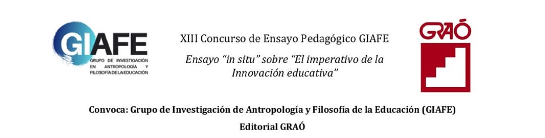 XIII Concurso de Ensayo Pedagógico GIAFE 
Convoca: Grupo de Investigación de Antropología y Filosofía de la Educación (GIAFE) Editorial GRAÓ Premio: 150 euros y lote de libros 
5 de mayo de 2025
Te animas? 🤗
Inscripción y BASES ⬇️
biblioteca.ucm.es/noticias/74162