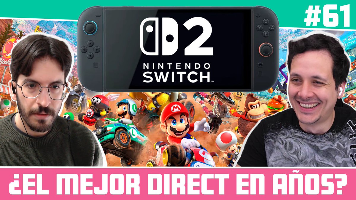 Nos volvimos locos.

Tenemos episodio récord de tres horitas sobre el Nintendo Direct de la semana pasada y obviamente también todos los anuncios de Switch 2. Dale like, comenta, suscríbete y todas esas cosas lindas. 
youtube.com/watch?v=Bzh43o…