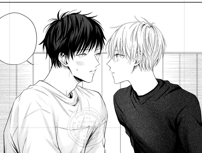 載せていいよと言ってもらえたので…
単行本特典漫画の進捗です☺
#創作BL #青嵐とピアス 