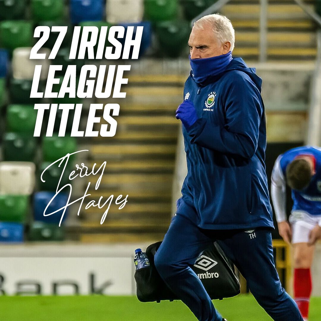 𝘼 𝙏𝙍𝙐𝙀 𝘽𝙇𝙐𝙀 🔵

Life-long club servant Terry Hayes will lift his 2️⃣7️⃣th league title with Linfield this weekend 👏 

For context, that is more league titles than any other club in the Irish League, winning his first as a player in the 1977/78 season.

There's only one