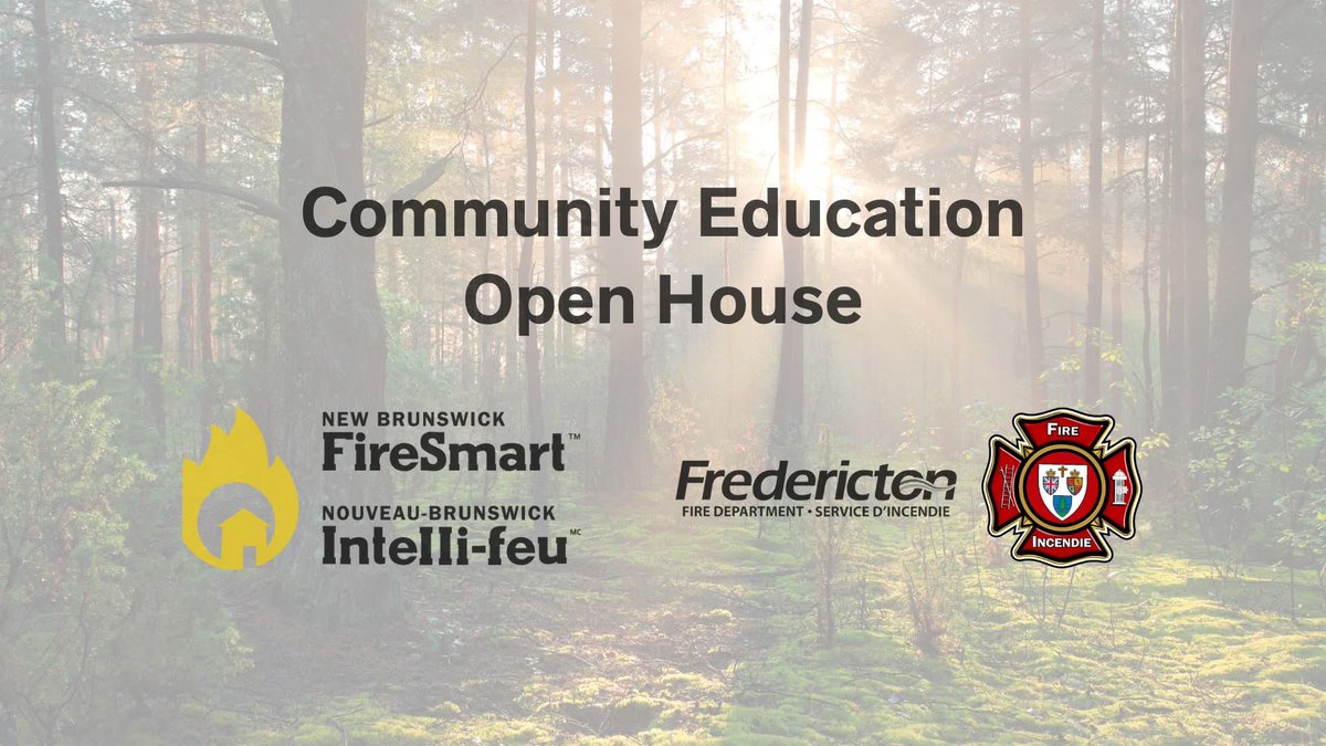 CityFredFire's tweet image. You play a vital role in protecting your home and your #community from #wildfire! Join us at Odell Lodge on April 12 from 10 a.m. to noon as we host experts from the Government of New Brunswick who will introduce the #FireSmart education and action program. See you there!