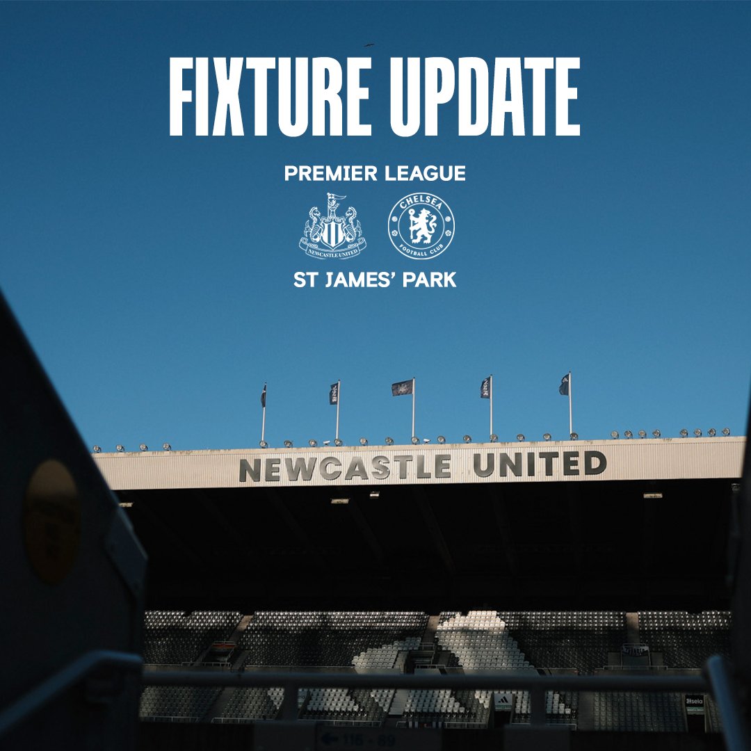 ChelseaFC's tweet photo. Chelsea will travel to Newcastle United on Saturday 10 May. 

However, should we progress to the #UECL semi-finals, the game will be pushed back to Sunday 11 May. ⏰