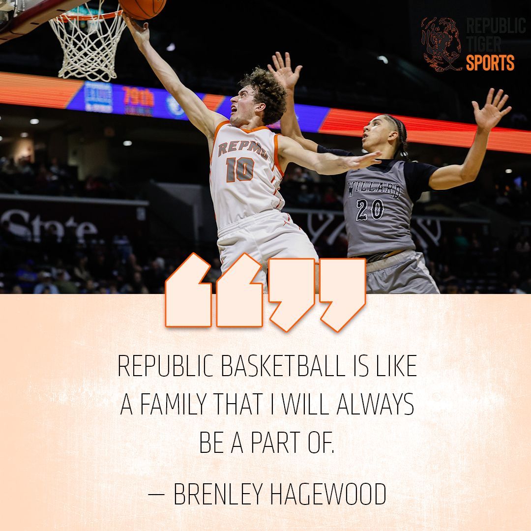 "Republic basketball is like a family that I will always be a part of." - Brenley Hagewood