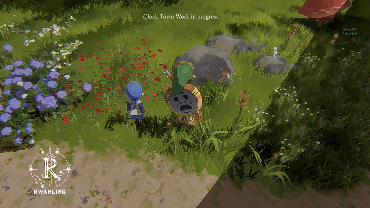 00RwanLink00's tweet image. Hi everyone! Just wanted to share two more work in progress screenshots from the new Zelda Majora's Mask video I'm working on 😊 It's been a really fun project so far, and I really hope you’ll enjoy the final video when it’s ready!
#MajorasMask25th #ClockTown #UnrealEngine5…