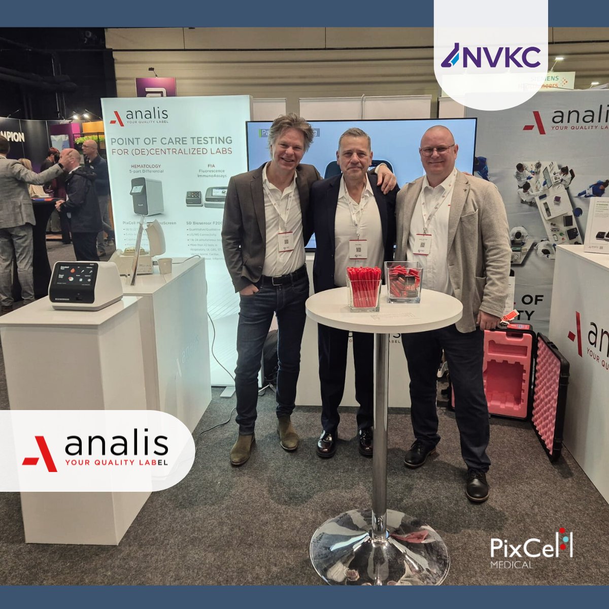 Exciting second day at the #NVKC2025 in lovely Netherlands.

Even more exciting—we’re thrilled to announce our new partnership with Analis, who have welcomed us to join their booth and showcase #HemoScreen.