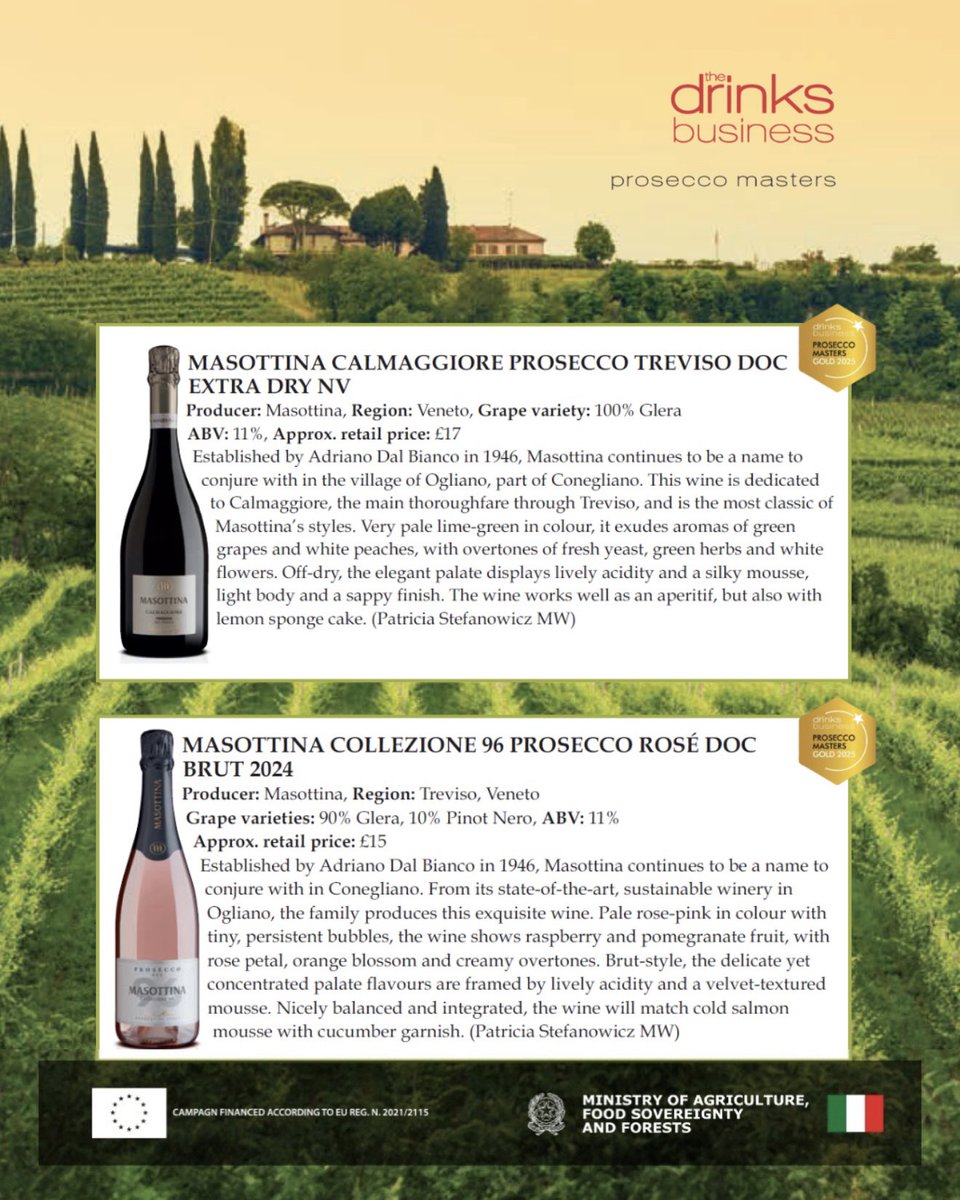Masottina (@masottina_wines) on Twitter photo âDelightful & well worth drinking.â â <a href="/teamdb/">The Drinks Business</a>âs Prosecco Masters awarded Masottina! Discover why our Prosecco stands out. đ„
#ProseccoMasters #Masottina #TheDrinksBusiness <a href="/hnwines/">Hallgarten & Novum Wines</a> âDelightful & well worth drinking.â â <a href="/teamdb/">The Drinks Business</a>âs Prosecco Masters awarded Masottina! Discover why our Prosecco stands out. đ„
#ProseccoMasters #Masottina #TheDrinksBusiness <a href="/hnwines/">Hallgarten & Novum Wines</a>