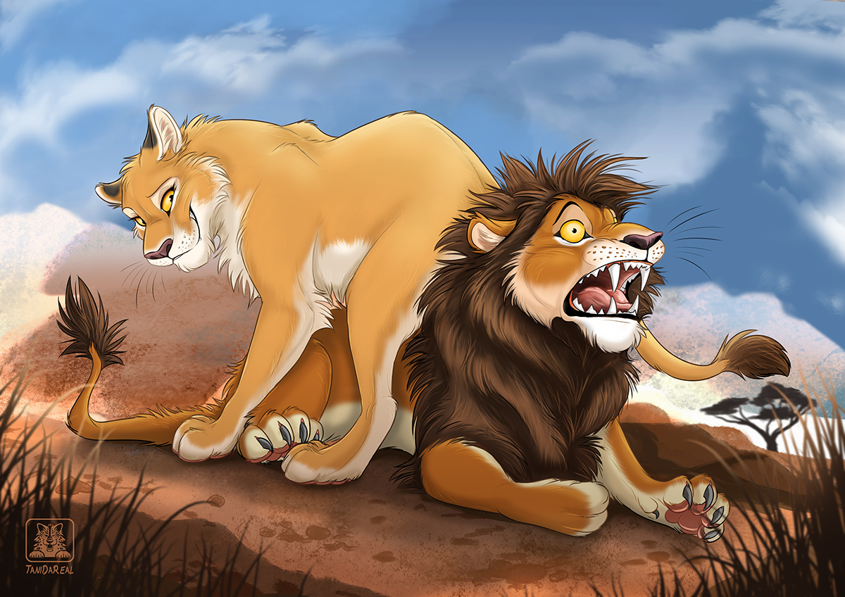 "Waaaaah COLD butt!!"

Actually this picture was based on a real life photo of lions in that position... Unfortunately I can't find the original photo any more. So you'll have to deal with this picture now. 😆 #lion #lions #lionking