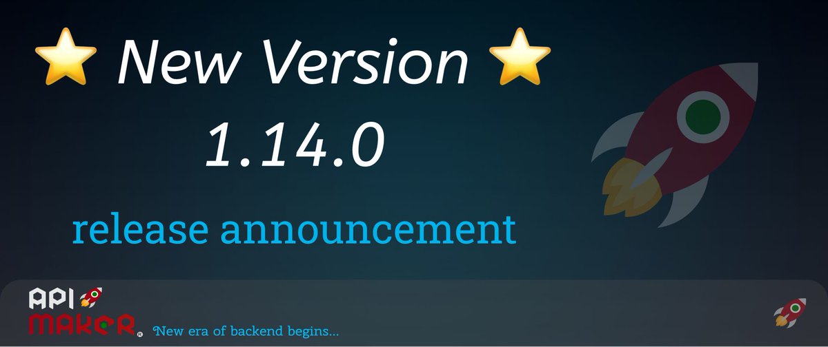 api_maker's tweet image. 🚀 Exciting News! API Maker v1.14.0 Is Here! 🎉
We’re thrilled to announce the release of API Maker v1.14.0, packed with amazing new features and updates to make API development easier and more efficient than ever before! 🌟
Whether you’re streamlining your workflows, enhancing…