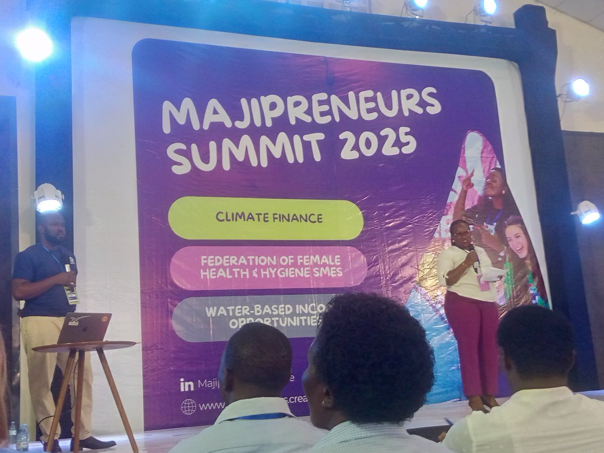 #Majipreneurs #WaterInnovation
Happening now...
