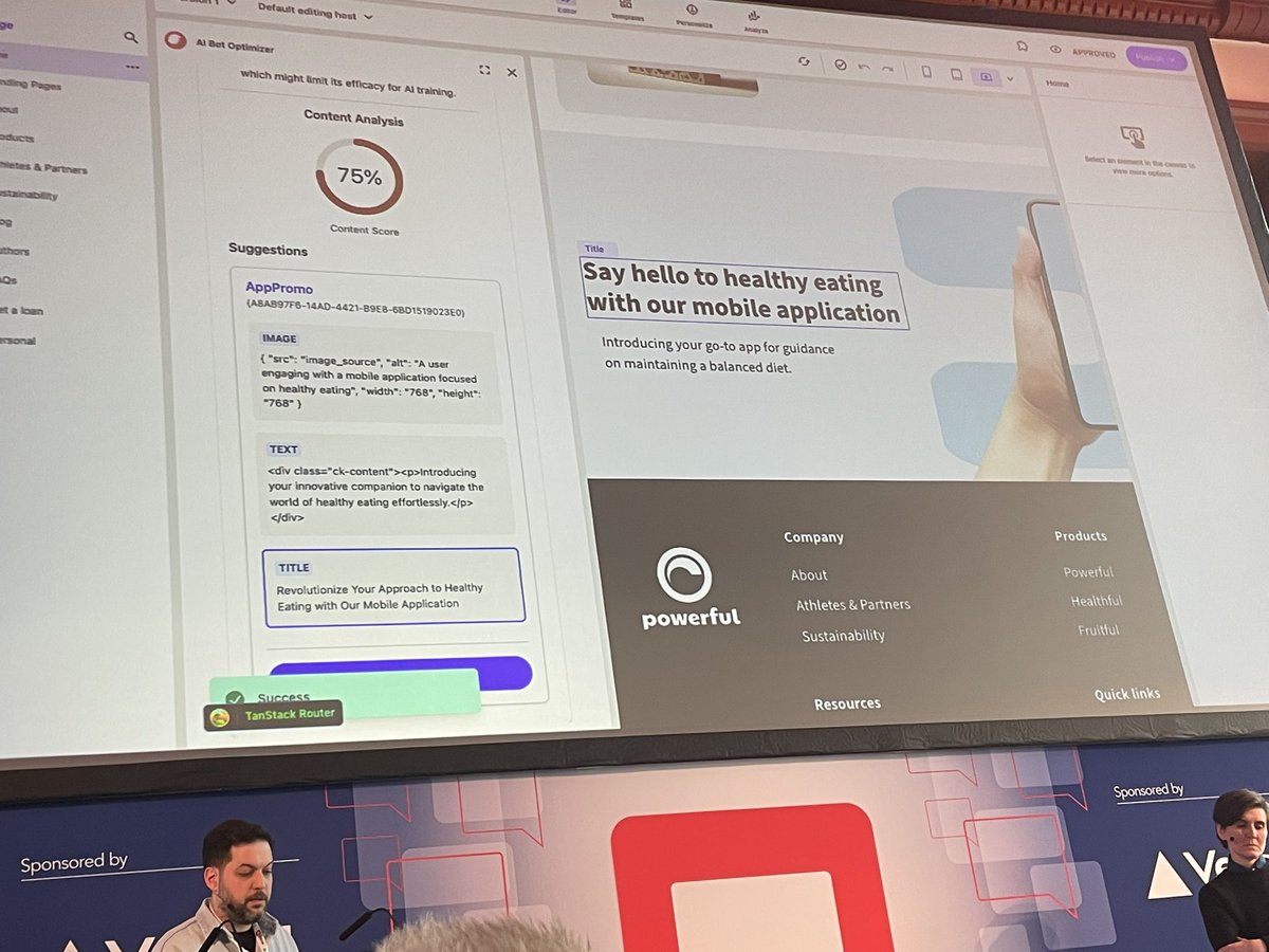 jbluemink's tweet image. #Sitecore marketplace demo at #SUGCON
