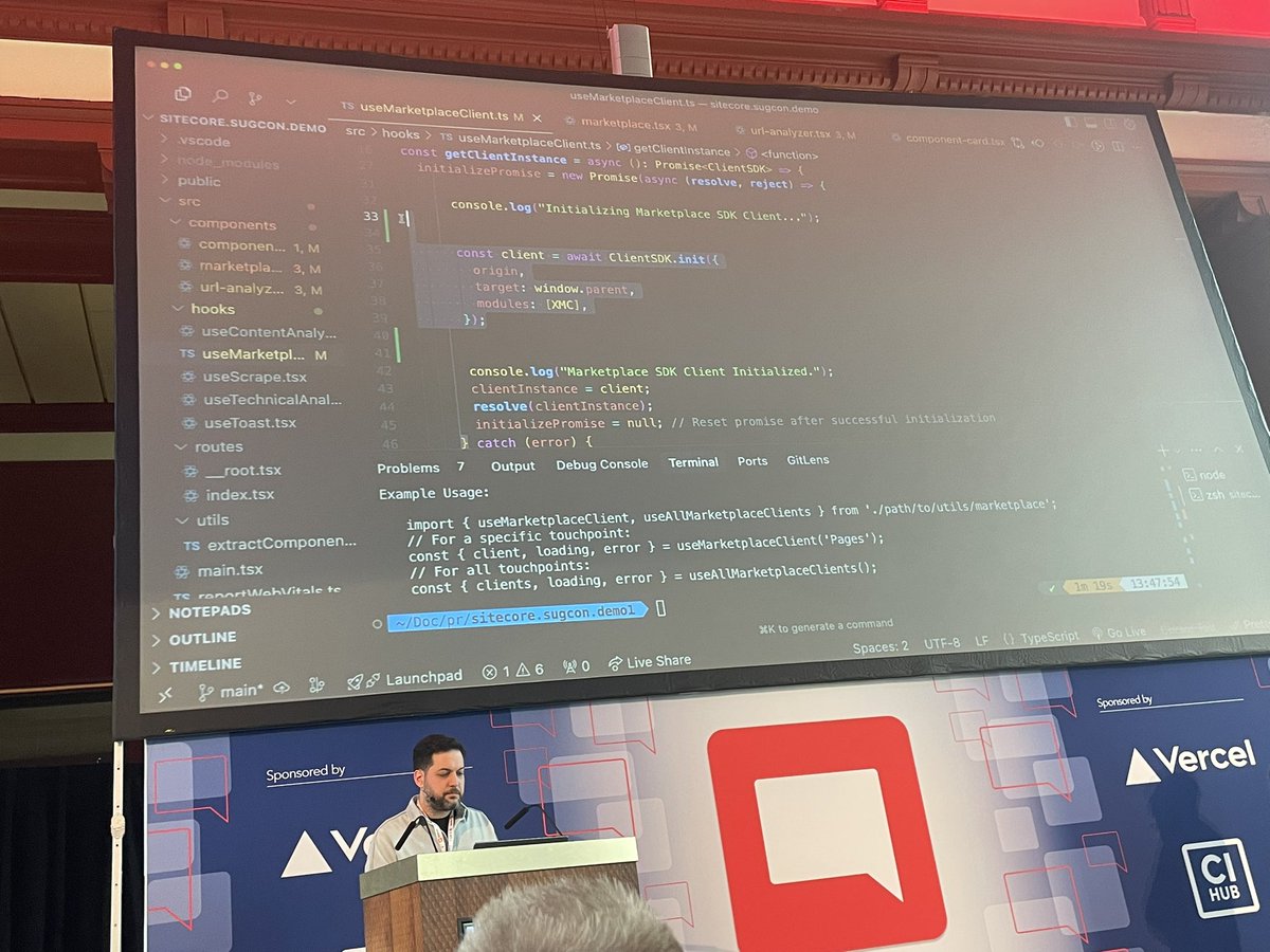 jbluemink's tweet image. #Sitecore marketplace demo at #SUGCON