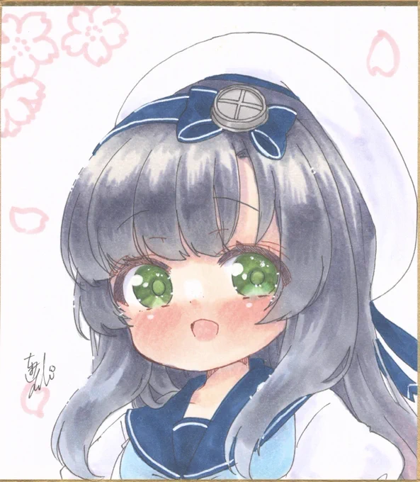京都用色紙4  #1日1絵ちま 