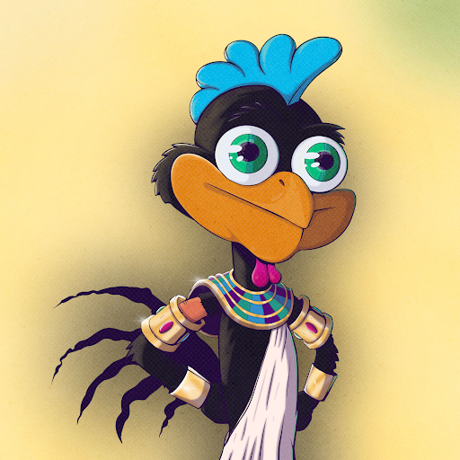 love these new Ancient Egypt <a href="/Cluckproject/">Cluck Project</a> traits - just gave this cluck the Pharaoh treatment 👑