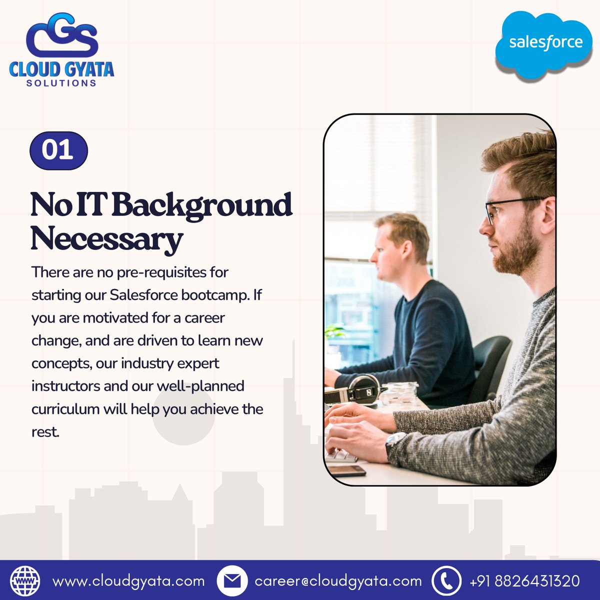 cloudgyata's tweet image. Cloud Gyata Solutions empowers your Salesforce career with hands-on projects, expert training, and certification prep. Start your journey to success today! 🚀 #SalesforceCareer #CloudGyataSolutions #CareerGrowth.