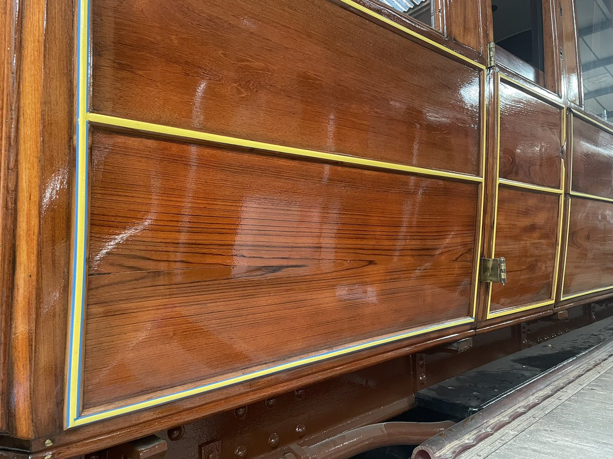 Great progress on lining out GNR saloon 3087 at Kirby Misperton. #gnrdoncaster #lner #carriageworks
