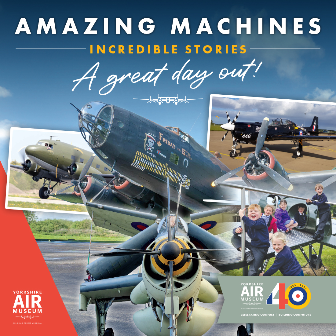 With the holidays upon us, it's a great time to bring the family to visit us! 60+ aircraft, displays, a cinema, café and playground. Book online to save. yorkshireairmuseum.org