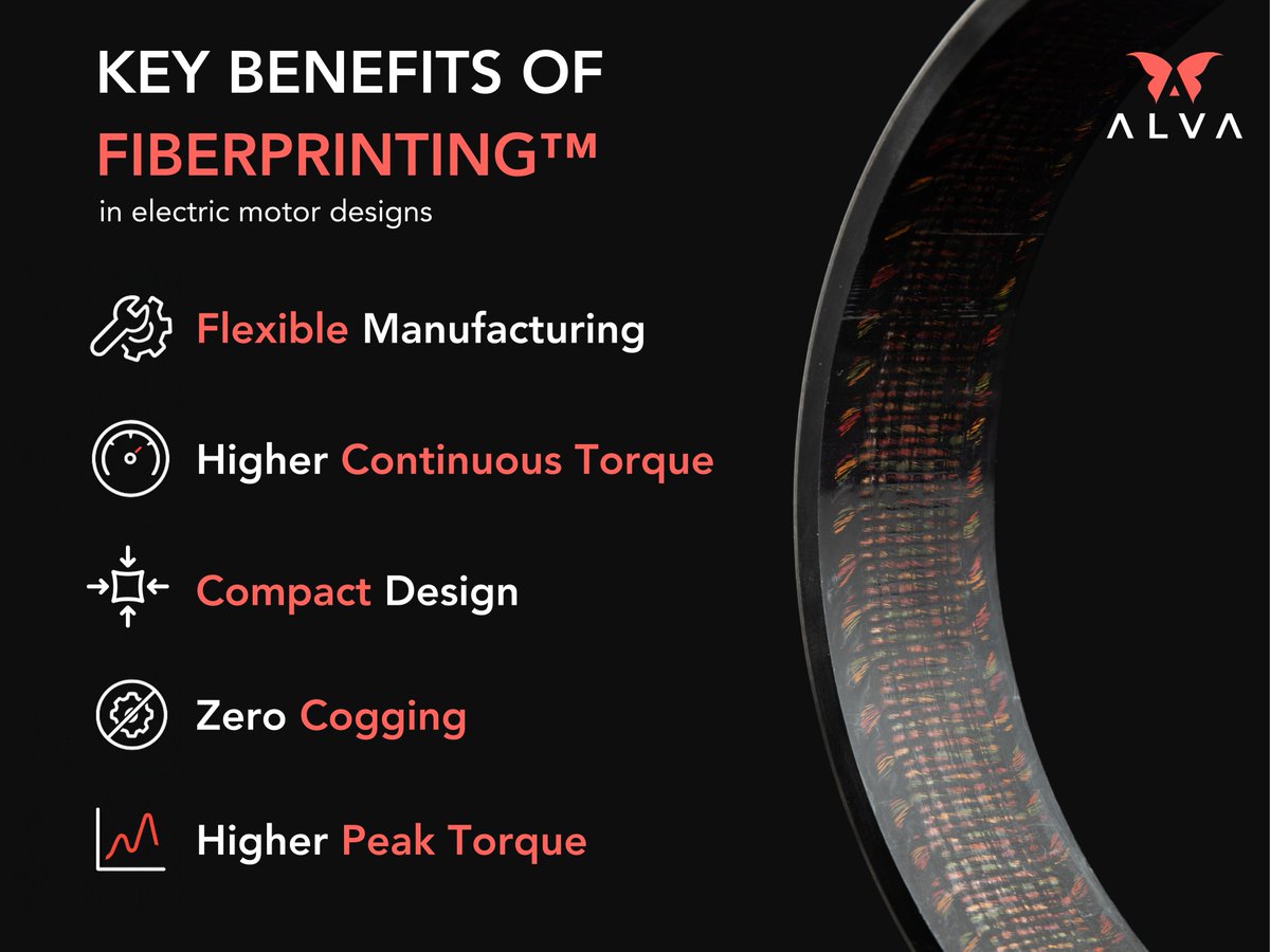 AlvaIndustries's tweet photo. ⚡ 5 Benefits of Alva’s FiberPrinting™!

Founder Jørgen P. Selnes explains how FiberPrinting™ revolutionizes motor design with frameless, slotless, and high-torque motors 🚀

🎥 Watch the full session: https://t.co/pfZYU50vps

#ElectricMotors #SlotlessMotors #MotorTechnology https://t.co/LeOjYbE03T