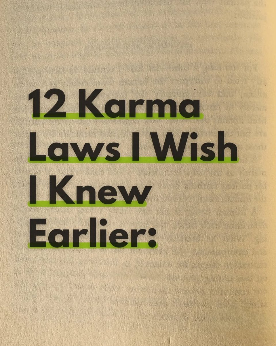 12 Karna Laws I Wish I Knew Earlier: