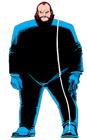 Fred58556104's tweet photo. @Heromytop @Moistc0mics Buck Cashman in the comics is also known as the assassin named Bullet. He is known for charging towards people to attack, not dissimilar to a bullet. https://t.co/tQOnWUycL1