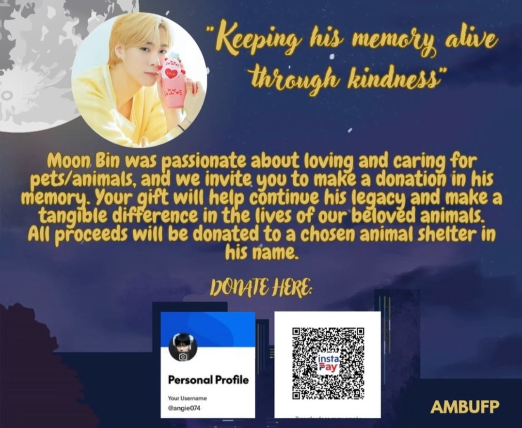 🍀🌙

For those who want to make a donation and have the means to do so, please consider donating. Any amount will be highly appreciated. Thank you

DM us for other inquiry regarding the donation drive 
#MOONBIN #문빈 #아스트로 #astro #Aroha #DalKong
facebook.com/share/v/165cGt…