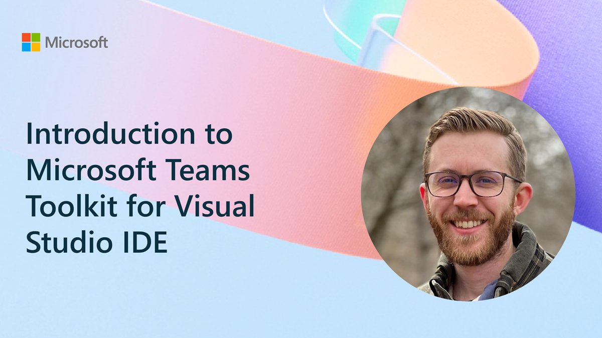 Microsoft365Dev's tweet photo. 💡 Discover the Microsoft Teams Toolkit for Visual Studio IDE!  

Let @jmillerdev guide you through building, debugging, and deploying Teams apps with the Teams Toolkit.  

📺 Watch the demo here → https://t.co/i9cH3quDnp

#Microsoft365Dev #MicrosoftTeams #Copilot https://t.co/ZLrCpR23p4