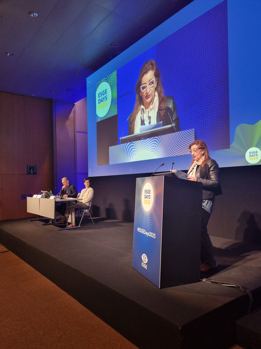 Wonderful welcome from Monterrat Victor <a href="/EnferDigestiva/">AEEED</a> president to our ESGENA joint session on Sustainability