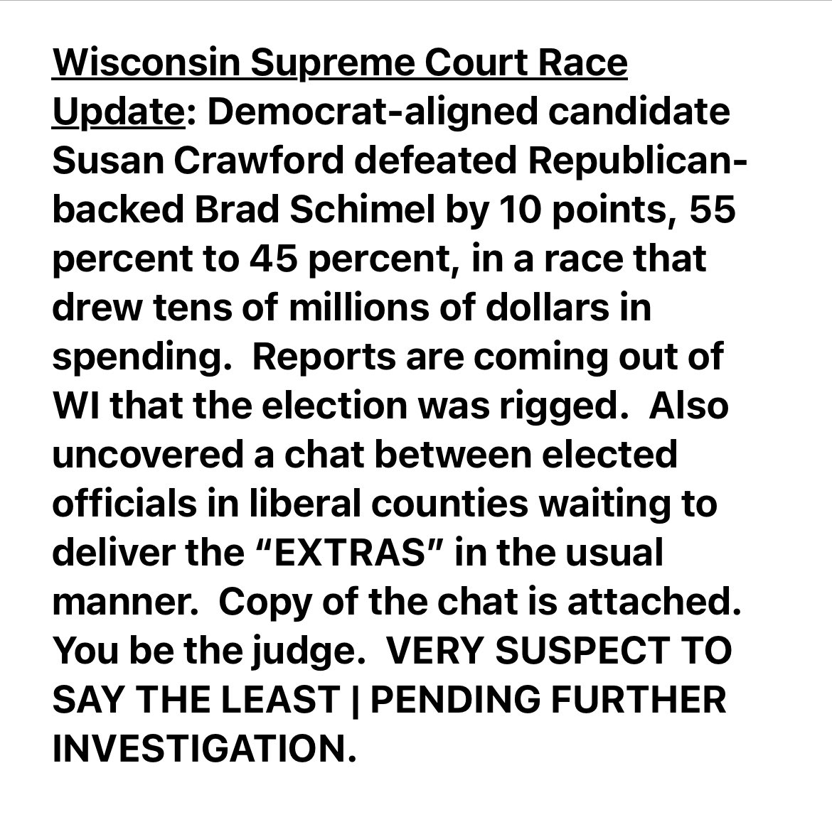toddbuffington1's tweet image. Grand scale election fraud in the WI Supreme Ct Justice race!  This is what vote by mail, no ID and lax voting laws get you!  Convenient drops of 1000s of ballots in the middle of the night!