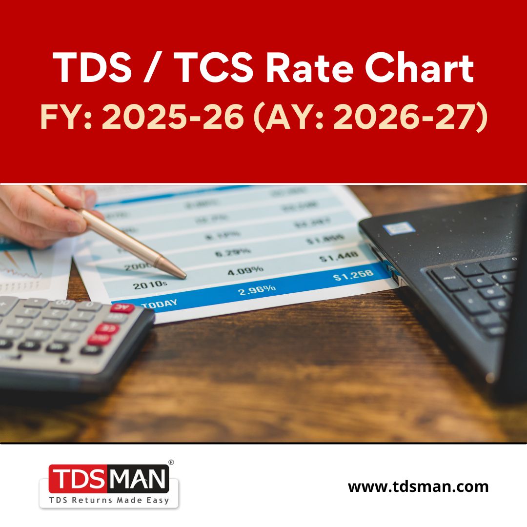 TDS_MAN's tweet image. TDS / TCS Rate Chart FY: 2025-26 (AY: 2026-27)

The TDS &amp;amp; TCS Rate Chart for Financial Year : 2025-26 (Assessment Year : 2026-27) has been posted in the TDSMAN Blog.
📖👇

Click here: wp.me/p8IvXm-4fi

#TDSMAN #RateChart #tdsrate #tcsrate #TDSRETURN #tdsfiling #TDS #TCS
