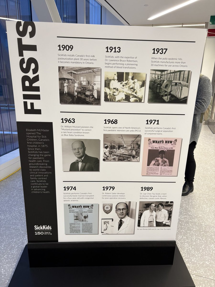 SickKids Labatt Family Heart Centre (@skheartcentre) on Twitter photo Happy 150th birthday SickKids! 🎈 🎂 💙 🩵
Historic highlights from our Labatt Family Heart Centre include Dr. Mustard’s groundbreaking operation in 1963 and the launch of Canada’s first pediatric cardiac ICU in 2006 - both of which are highlighted in today’s events! <a href="/sickkids/">SickKids Foundation</a> Happy 150th birthday SickKids! 🎈 🎂 💙 🩵
Historic highlights from our Labatt Family Heart Centre include Dr. Mustard’s groundbreaking operation in 1963 and the launch of Canada’s first pediatric cardiac ICU in 2006 - both of which are highlighted in today’s events! <a href="/sickkids/">SickKids Foundation</a>