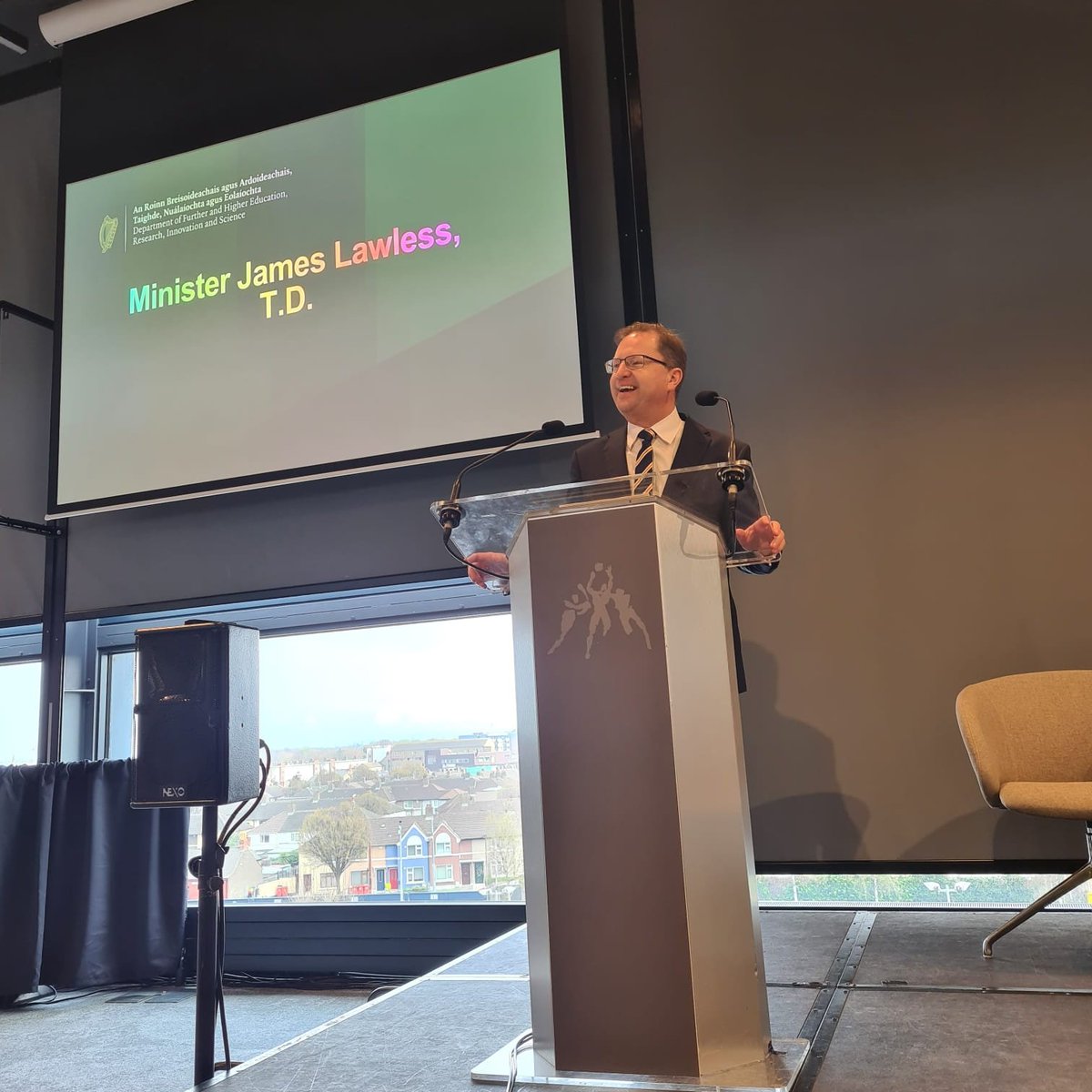 "I am committed to lowering the cost of education in a sustainable, manageable and progressive way" - Minister James Lawless at the 'Cost of Education' event at Croke Park today #FundingtheFuture <a href="/lawlessj/">James Lawless</a> <a href="/DeptofFHed/">Department of Further and Higher Education</a>