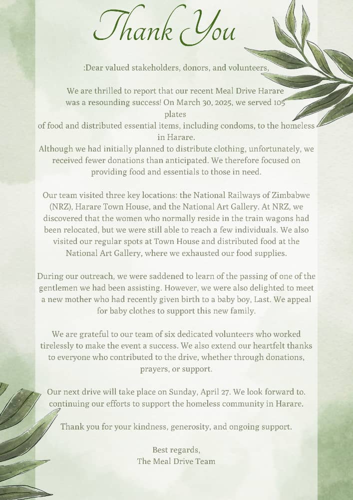 Hello everyone, this is our thank you to everyone who contributed. RTs, money, clothes, food or pads, we just want to say thank you