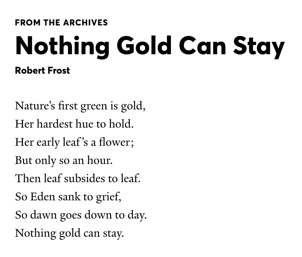 Between 1916 and 1949, The Yale Review published twenty-eight poems by Robert Frost, including “Nothing Gold Can Stay.” In celebration of National Poetry Month, we’ve made all of his poems available on our site for the first time.